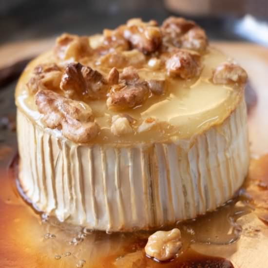 chèvre with walnuts and honey - Recipe photo by cozinhaalacarte