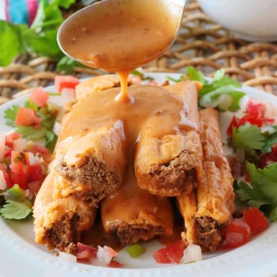 Tamale Sauce - Recipe photo by TheAnthonyKitchen.com