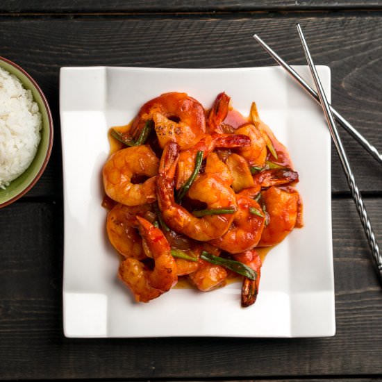 Mom's Ketchup Shrimp - Recipe photo by Charlene Chan