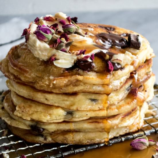 Chocolate Ricotta Pancakes - Recipe photo by The Original Dish