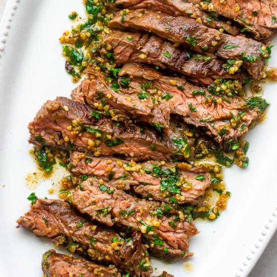 Garlic Butter Brazilian Steak - Recipe photo by Whiskitrealgud