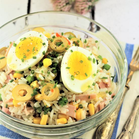 Italian Rice Salad - Recipe photo by Mangia Bedda
