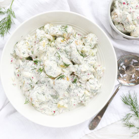 Dill and Red Onion Potato Salad - Recipe photo by jennyrawn