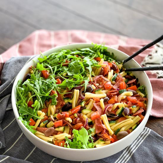Warm Salami Pasta - Recipe photo by annabels kitchen