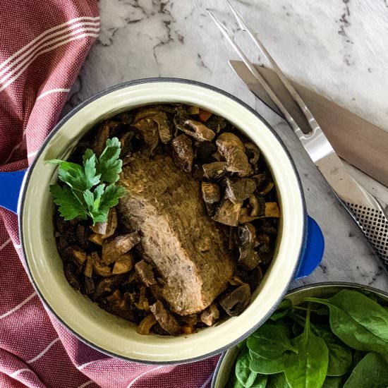 Slow Cooker Beef & Mushrooms - Recipe photo by annabels kitchen