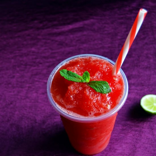 Watermelon Slushie - Recipe photo by Flavours Treat