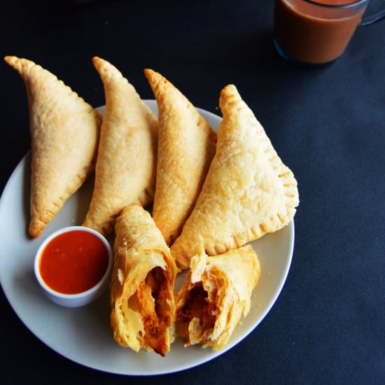 Curry Puffs with leftover curry - Recipe photo by Flavours Treat