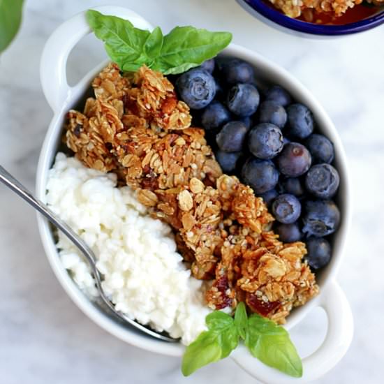 Sticky Maple Date Granola - Recipe photo by twoofakindcooks