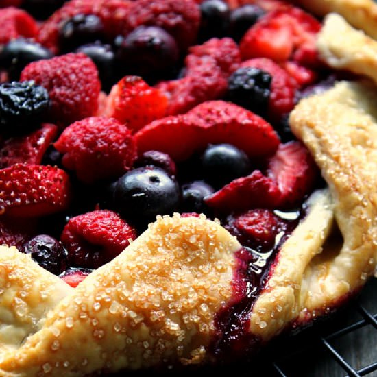 10 Minute Summer Berry Galette - Recipe photo by agoudalife