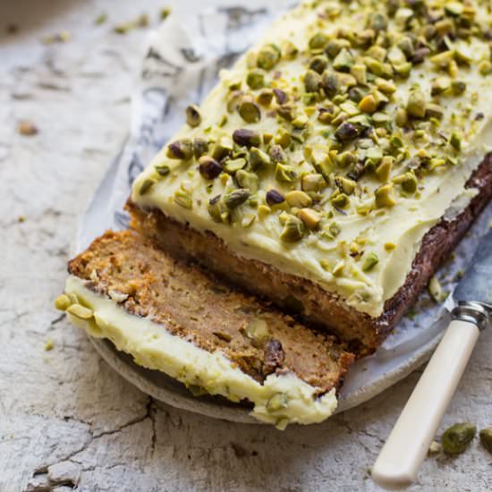 Carrot Cake with Olive Oil Frosting - Recipe photo by WholesomeCook