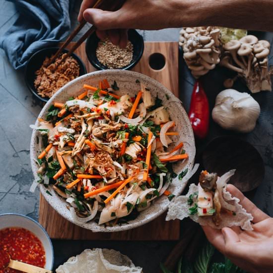 Vegan Vietnamese Jackfruit Salad - Recipe photo by gastroplant