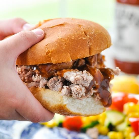Crock Pot Pulled Pork - Recipe photo by The Seasoned Mom