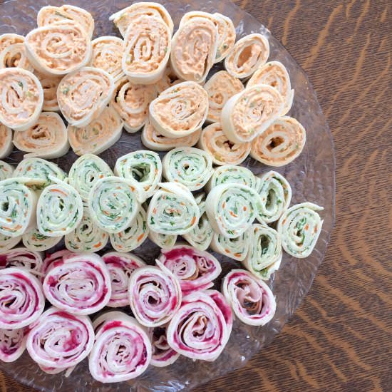 Pinwheels 3 Ways - Recipe photo by Jennyblogs