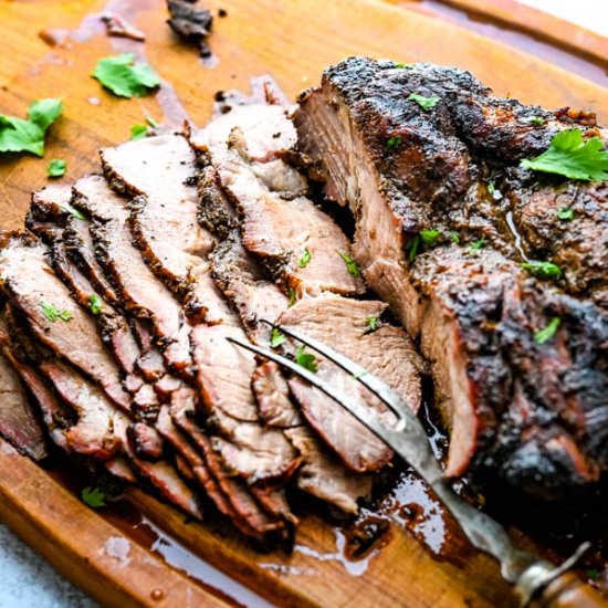 Caribbean Jerk Smoked Pork - Recipe photo by garlic and zest
