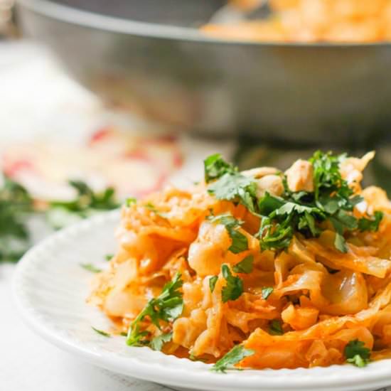 Low Carb Red Curry Cabbage Noodles - Recipe photo by MyLifeCookbook