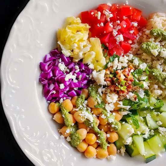Quick Mediterranean Buddha Bowl - Recipe photo by EasycookingwithMolly