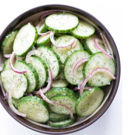 Cucumber Dill Salad - Recipe photo by thymeandjoy