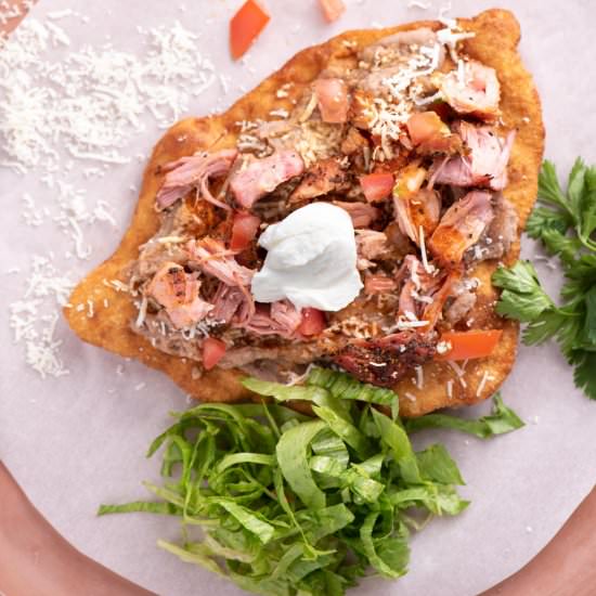 Indian Frybread (Navajo Tacos) - Recipe photo by TheFrayedApron
