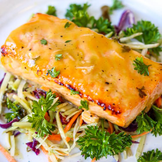 Honey Dijon Salmon – Air Fryer - Recipe photo by Mirlene