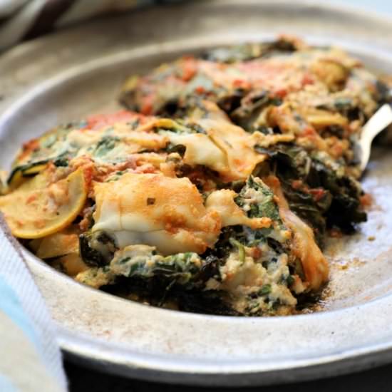 Zucchini Kale Lasagna - Recipe photo by greenschemetv
