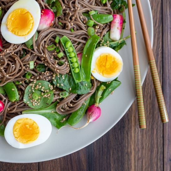 Soba Noodle Salad & Yuzu Dressing - Recipe photo by Healthy World Cuisine
