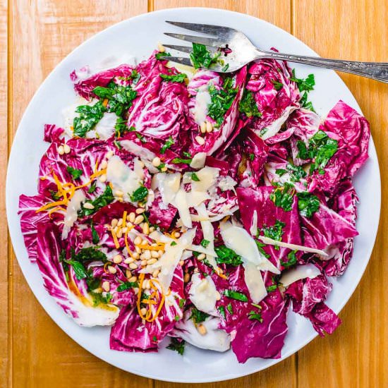 Radicchio Salad - Recipe photo by sipandfeast