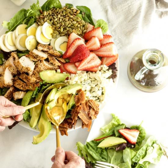 Skinny Cobb Salad - Recipe photo by Craving Something Healthy