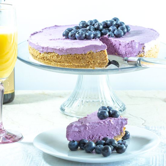 No Bake Blueberry Cheesecake - Recipe photo by recipecritique
