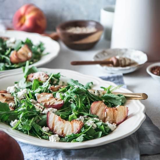 Grilled Peach Salad - Recipe photo by forkintheroad