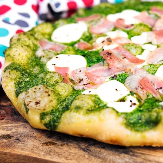 Rocket Pesto Pizza - Recipe photo by Brian Jones