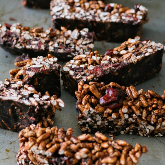 Chocolate cereal bars - Recipe photo by vanillafrost4