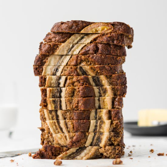 brown butter spelt banana bread - Recipe photo by withspice