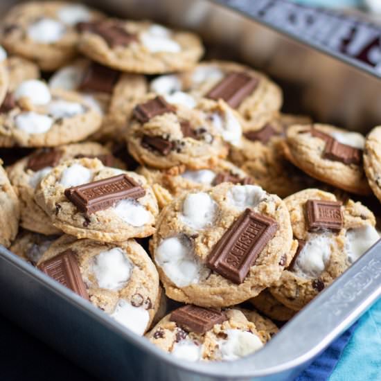 S'mores Chocolate Chip Cookies - Recipe photo by anerdcooks