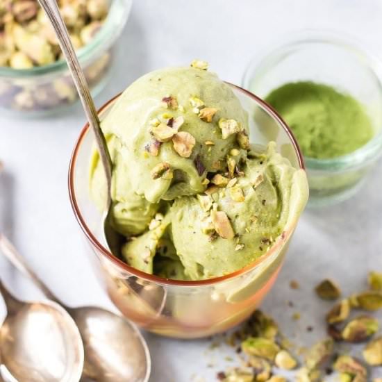 Matcha Ice Cream - Recipe photo by Wicked Spatula