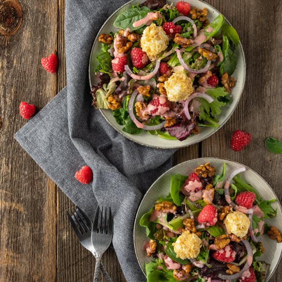 Salad w/ Raspberry Lambic Dressing - Recipe photo by jodiloves