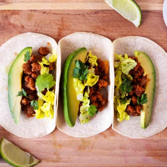 Simple Vegan Tacos - Recipe photo by mimiace