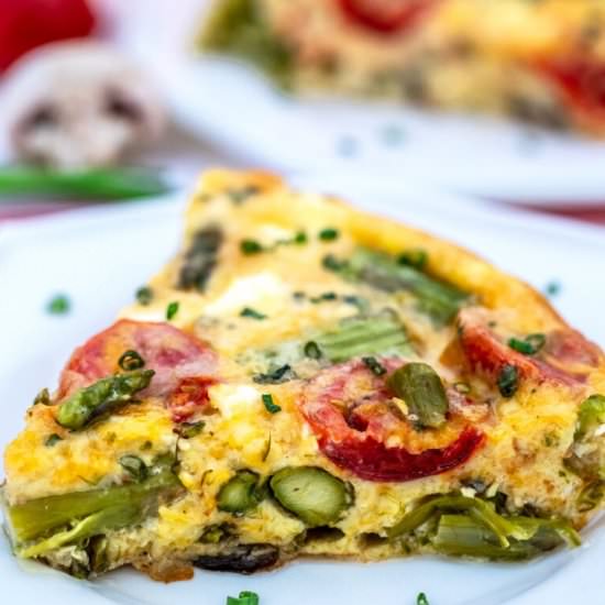 Asparagus Frittata - Recipe photo by peasandpeonies