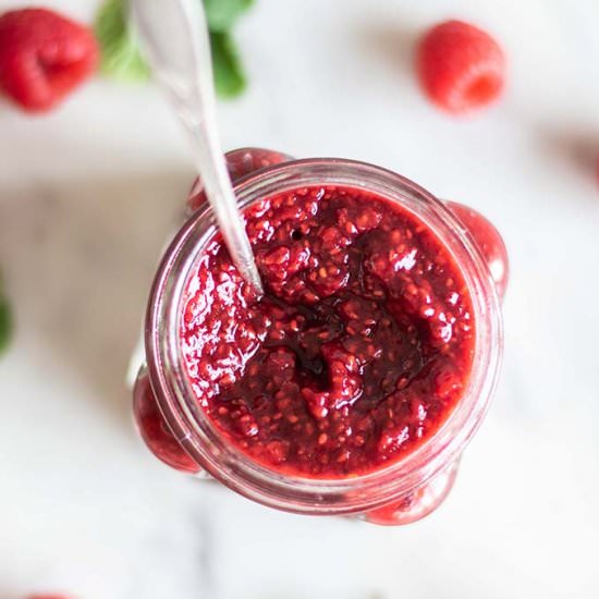 Raspberry Chia Jam - Recipe photo by SunkissedKitch