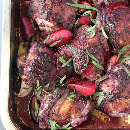 Chicken with plums - Recipe photo by Food Gal