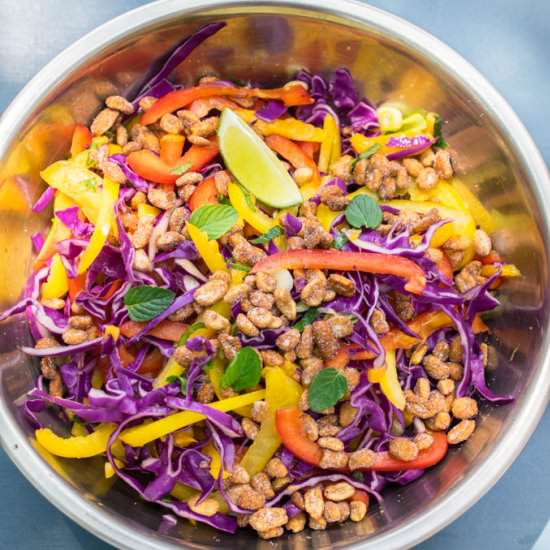 Thai Cabbage Salad - Recipe photo by yupitsvegan