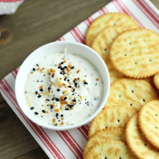 Trader Joe's Everything Dip - Recipe photo by Skinny Sweets