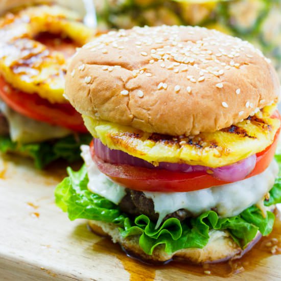 Hawaiian Teriyaki Burgers - Recipe photo by cookingformysoul