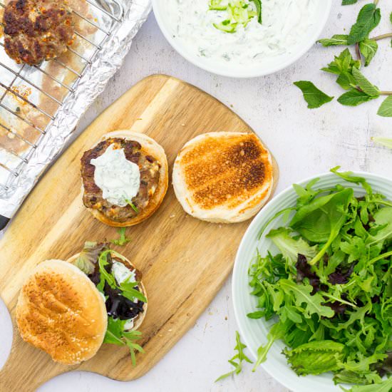 Lamb, Feta and Mint Burgers - Recipe photo by easypeasyfoodie