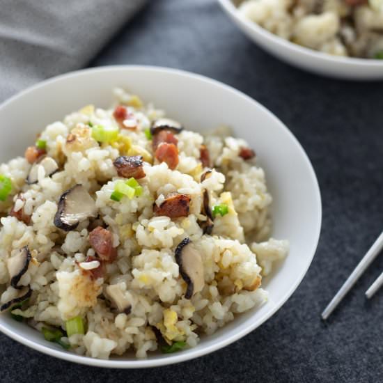 Fried Rice with Chinese Sausage - Recipe photo by howdoyoufood.com