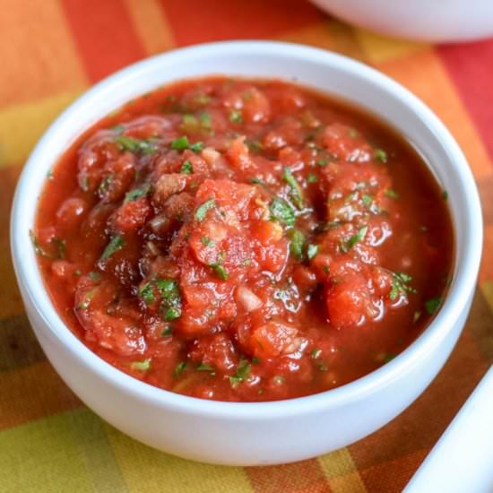 Restaurant Style Salsa - Recipe photo by HugForYourBelly
