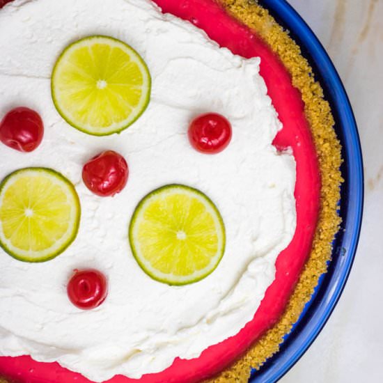 Cherry Limeade Icebox Pie - Recipe photo by Sweet Beginnings