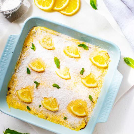 Keto Lemon Bars - Recipe photo by KickingCarbs