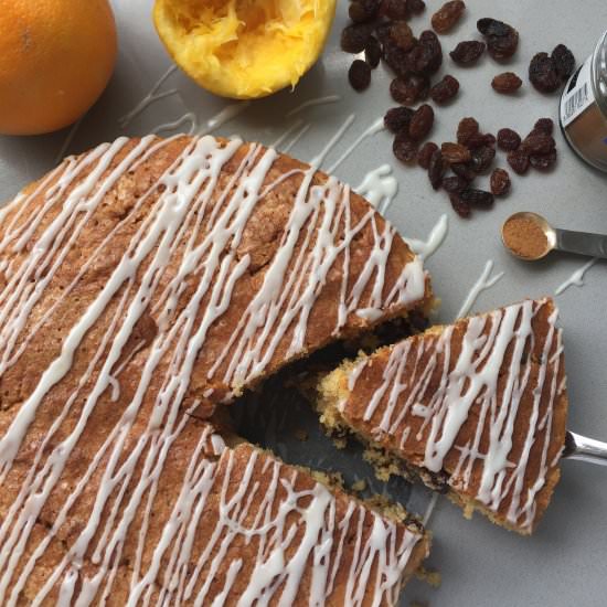 Sultana and Orange Drizzle Cake - Recipe photo by TraditionaHomeBaking