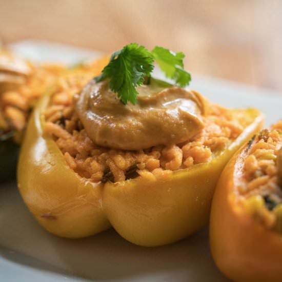 OMD's Open-Faced Stuffed Peppers - Recipe photo by omdfortheplanet