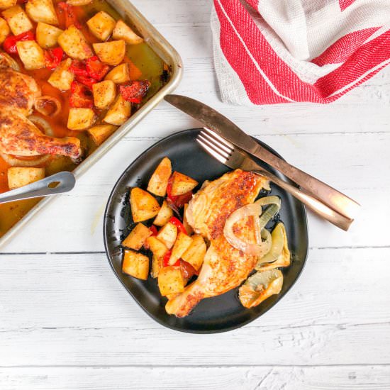 Sheetpan Spatchcock Chicken - Recipe photo by CandidlyDelicious